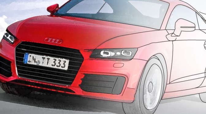 Раскраска Audi TT 2014