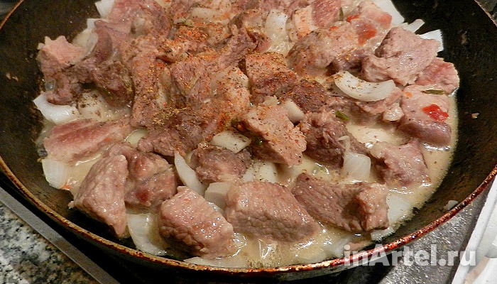 Рецепт свинина с кабачком