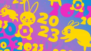 Read more about the article Трафареты с кроликом на Новый год 2023 для вырезания. Часть 2