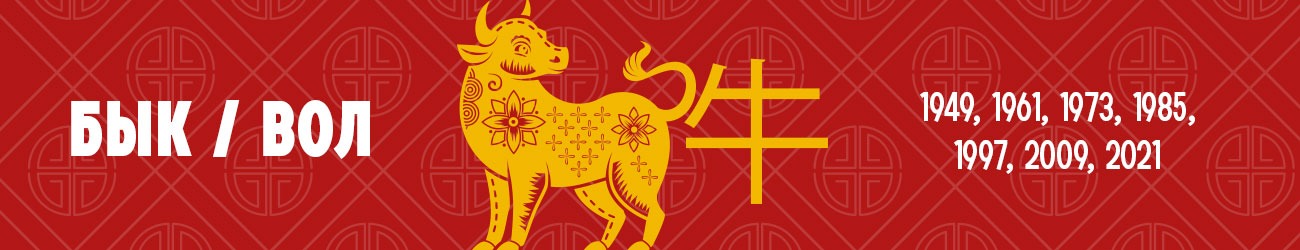 Китайский гороскоп для знака Зодиака Бык или Вол