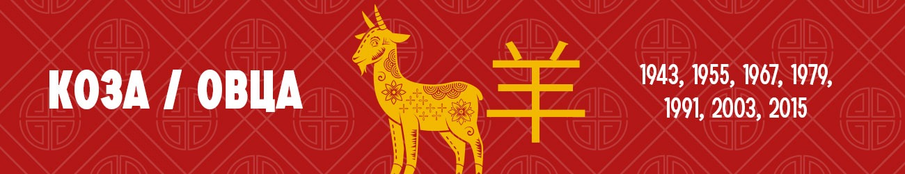 Китайский гороскоп для знака Зодиака Коза или Овца