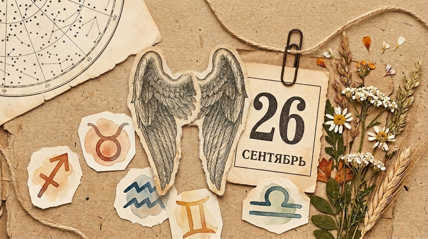 Иллюстрация в стиле скрап-букинга для гороскопа на день ангельского числа 926